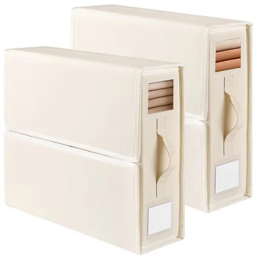 FOUORTUNATE-BEE Bettwäsche Organizer 2er Set Aufbewahrungstaschen