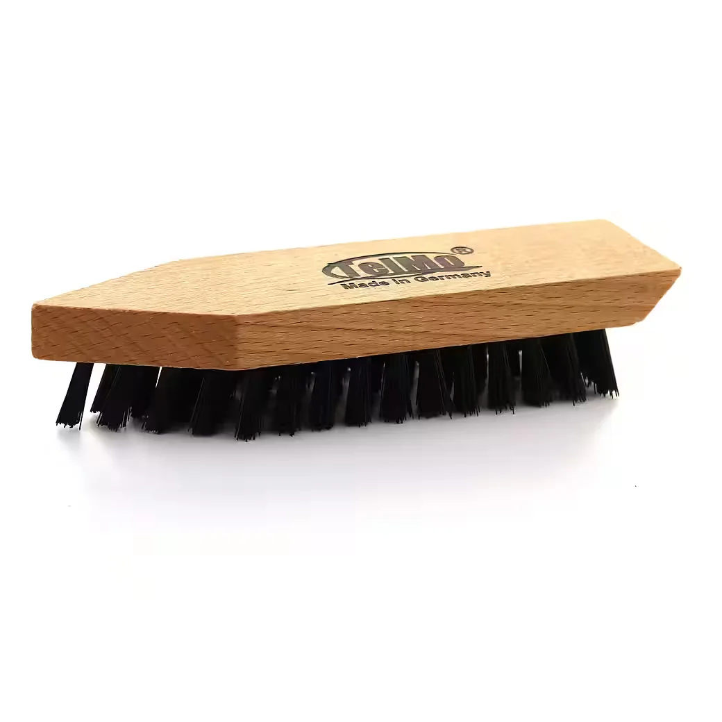 TELMO Reinigungsbürste aus Holz 16,3 cm schwarz synthetische Borsten