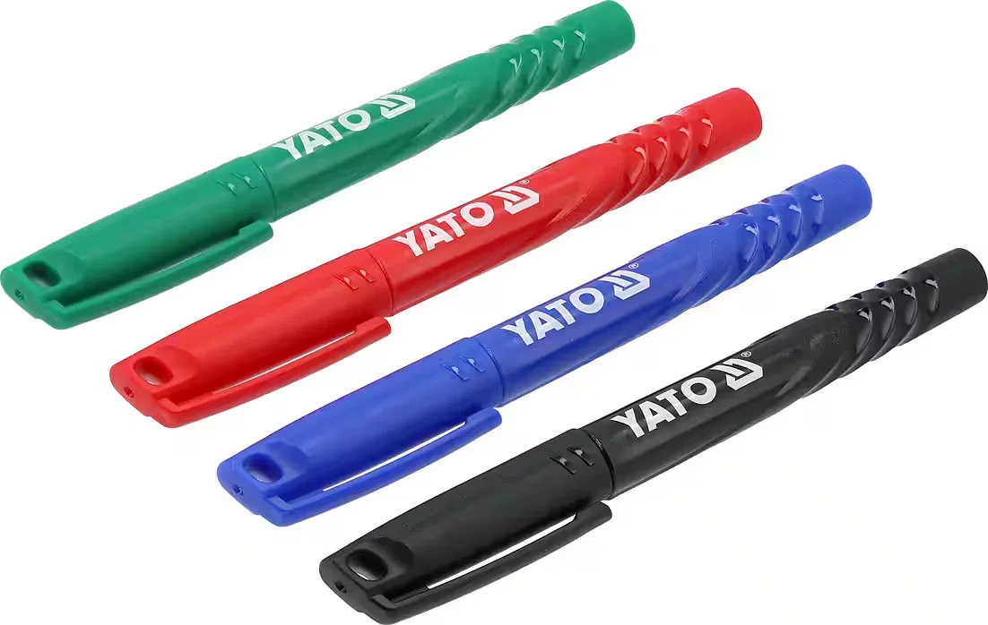 TRIZERATOP Permanentmarker Set, 4 Farben, für präzises Markieren