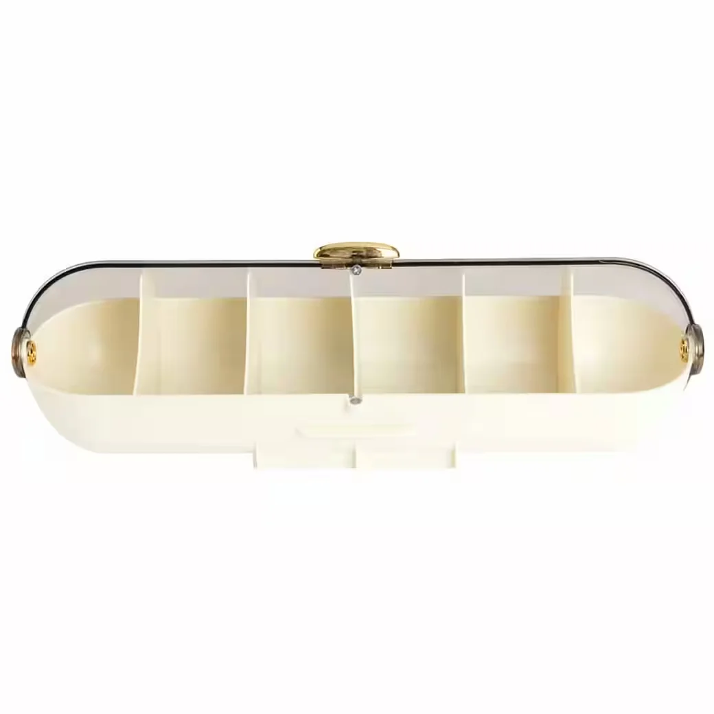 GENIALO Make-up Wandorganizer mit klarem Schiebedeckel und Fächern
